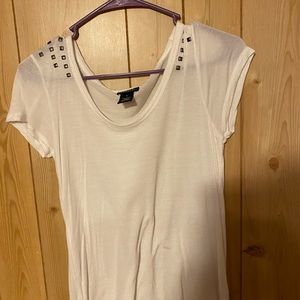 Rue 21 short sleeve white shirt